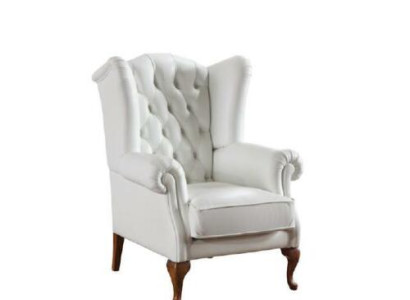 Chesterfield Armchair Full leather Classic TV armchair wing chair CL-FOTEL